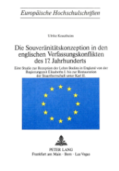 Die Souveränitätskonzeption in den englischen Verfassungskonflikten des 17. Jahrhunderts