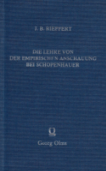 Die Lehre von der empirischen Anschauung bei Schopenhauer und ihre historischen Voraussetzungen