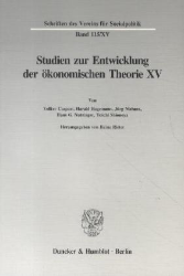 Studien zur Entwicklung der ökonomischen Theorie XV