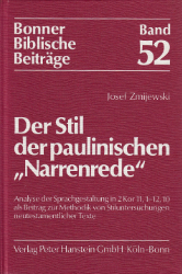 Der Stil der paulinischen »Narrenrede«