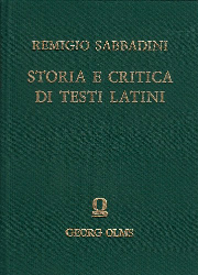 Storia e critica di testi latini